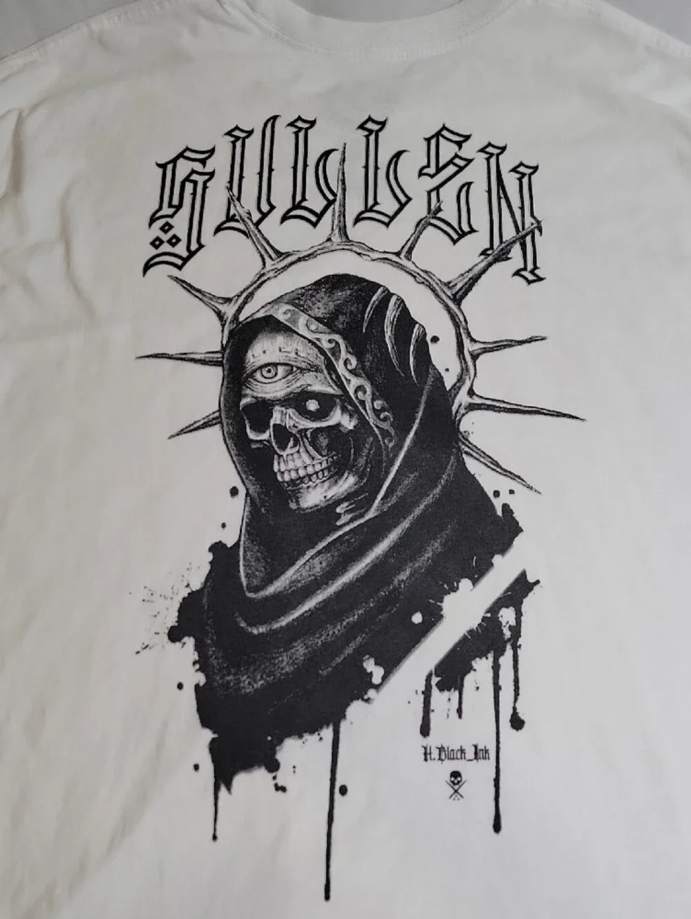 Sullen Art Mens White Short Sleeve Graphic Tee